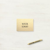 カスタムシンプル金ゴールドの消去ロゴはこちら ポストイット (デスク上)