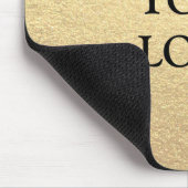 カスタムシンプル金ゴールドの消去ロゴはこちら マウスパッド (コーナー)