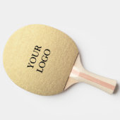 カスタムシンプル金ゴールドの消去ロゴはこちら 卓球ラケット (横)