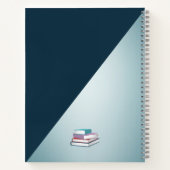 カスタムシンプルGRAYノート ノートブック (裏面)