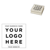 カスタムシンプルWebサイトのロゴ2.5x2.5インチ ラバースタンプ (押印)