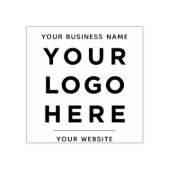 カスタムシンプルWebサイトのロゴ2.5x2.5インチ ラバースタンプ (インプリント)