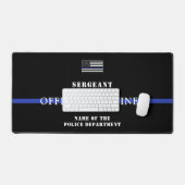 カスタムシン・ブルー・ライン警察署警部 デスクマット (キーボード&マウス)