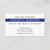 カスタムシン・ブルー・ライン警察署警部 名刺 (正面)