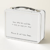 カスタムシーガルイラストレーションホリデーホテル/レンタル メタルランチボックス (裏面)