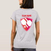 カスタムシールドロゴTee - U Can Use as Team Jersey Tシャツ (裏面)