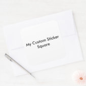 カスタムシール – 大きい正方形の形 スクエアシール (封筒)