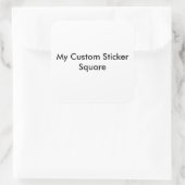 カスタムシール – 大きい正方形の形 スクエアシール (バッグ)