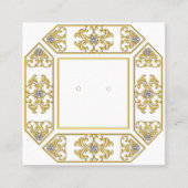 カスタムジオメトリックなフィレット&ジェムスタッドイヤリングカード コーリングカード (正面)