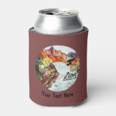 カスタムジオンナショナルパークユタウォーターの色 缶クーラー (缶正面)