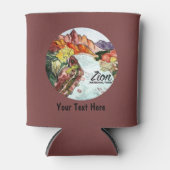 カスタムジオンナショナルパークユタウォーターの色 缶クーラー (正面)