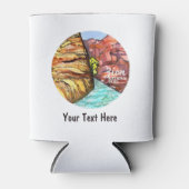 カスタムジオンナショナルパークユタウォーターの色 缶クーラー (正面)