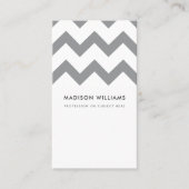 カスタムジグザグザミニマルグスタイリッシュ 名刺 (正面)