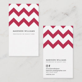 カスタムジグザグザミニマルグスタイリッシュ 名刺