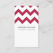 カスタムジグザグザミニマルグスタイリッシュ 名刺 (正面)