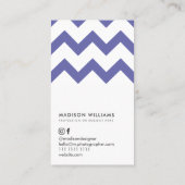 カスタムジグザグザミニマルグスタイリッシュ 名刺 (裏面)