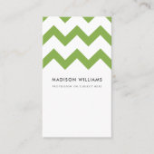 カスタムジグザグザミニマルグスタイリッシュ 名刺 (正面)