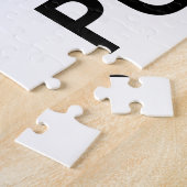 カスタムジパーソナライズされたグソーパズル空白のテンプレート ジグソーパズル (側面)