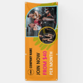 カスタムジムアウトドア広告バナー 横断幕 (縦)