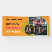 カスタムジム屋外広告バナー 横断幕 (横)