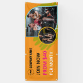 カスタムジム屋外広告バナー 横断幕 (縦)