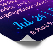 カスタムジャズナイトレトロポスター ポスター (角)