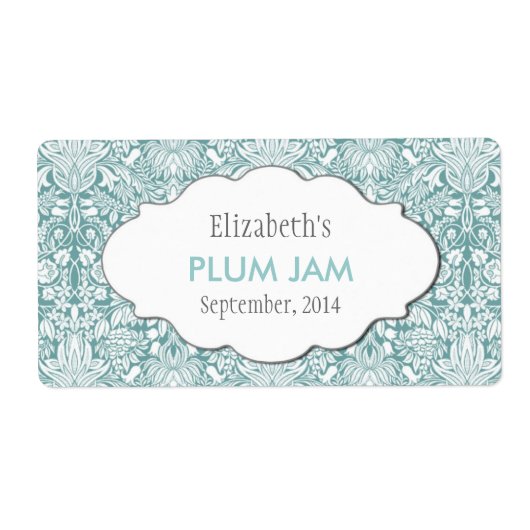 カスタムジャム、ソース、缶詰または製品ラベル ラベル (正面)