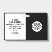 カスタムジャーナリストPress Photo ID Logo Horizontal バッジ (裏面)
