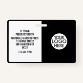 カスタムジャーナリストPress Photo ID Logo Horizontal バッジ (裏面)