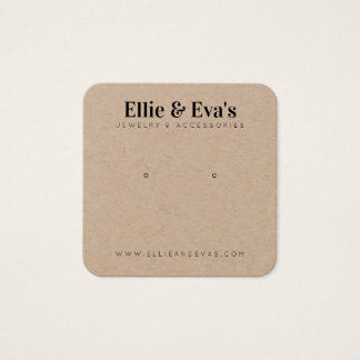 カスタムジュエリーアースフレンドリーディスプレイカード