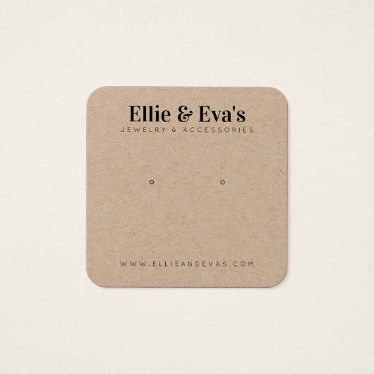 カスタムジュエリーアースフレンドリーディスプレイカード (正面)