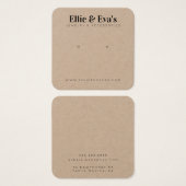 カスタムジュエリーアースフレンドリーディスプレイカード (正面&裏面)