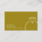 カスタムジュエリー宝石商,宝石修理,ショップ,ダイヤモンド 名刺 (裏面)