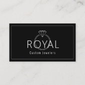 カスタムジュエリー宝石商,宝石修理,ショップ,ダイヤモンド 名刺 (正面)