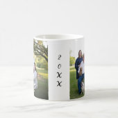 カスタムジョイ家族2写真2サイドクリスマスシーズン コーヒーマグカップ (中央)