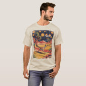 カスタムジョシュアツリーハシゴバト風バード Tシャツ (正面フル)