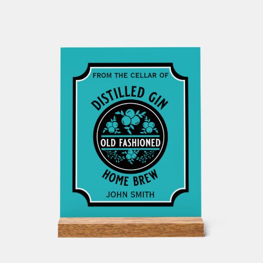 カスタムジンボトル アクリルサイン (正面)