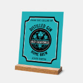 カスタムジンボトル アクリルサイン (傾斜)