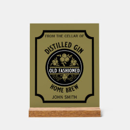 カスタムジンボトル アクリルサイン