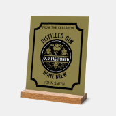 カスタムジンボトル アクリルサイン (傾斜)