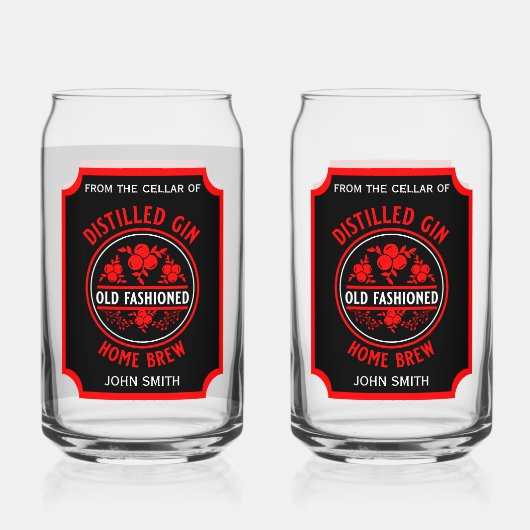 カスタムジンボトル ガラス缶 (正面)