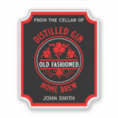 カスタムジンボトル シール (正面)