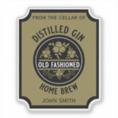 カスタムジンボトル シール (正面)