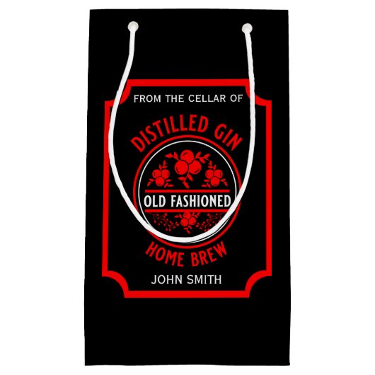 カスタムジンボトル スモールペーパーバッグ (正面)