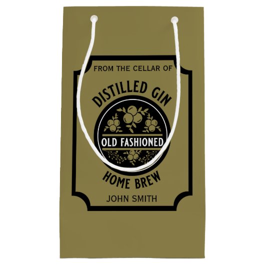 カスタムジンボトル スモールペーパーバッグ (正面)