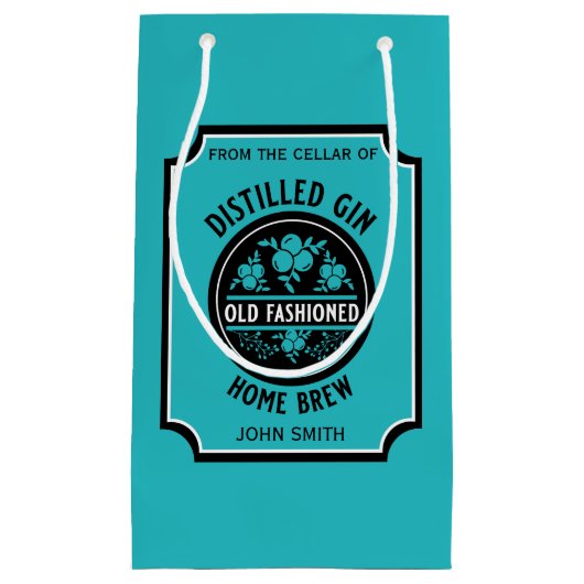 カスタムジンボトル スモールペーパーバッグ (正面)