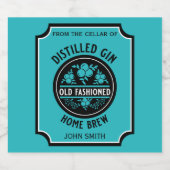 カスタムジンボトル リキュールボトルラベル (シングルラベル)