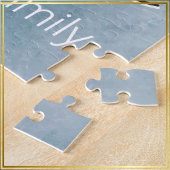 カスタムスつるクリススマスボードブルターコイズシルバー ジグソーパズル