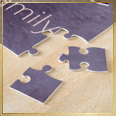 カスタムスつるクリススマスボードブルーRed on Violet - ジグソーパズル