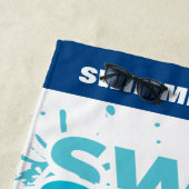 カスタムスイムチームタオルアスリートのビーチタオル ビーチタオル (インサイチュ)